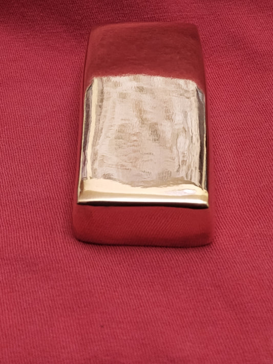1 pound 2.5 ounce Polished Hand Poured Copper Bar